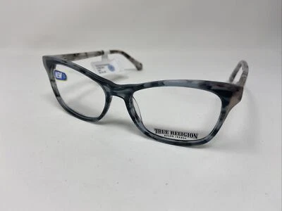 TRUE RELIGION EYEGLASSES Frame T001 GRAY BEIGE MARBLE FLEX HINGE 53/16/140 D305