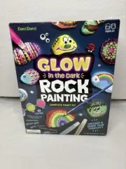 Dan & Darci Glow In The Dark Rock Painting Complete Craft Kit Kids Fun