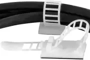 [50 Pk] Adhesive Back Cable Clamps for Cord Storage Adjustable 4" Zip Tie Strap