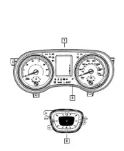 Genuine Mopar Instrument Cluster Mask 68149017AA