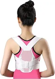 Invisible Posture Corrector for Men & Women - Anti Hunchback, Breathable Back Brace(White_S)