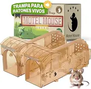 Mouse Traps Humane Mouse Trap for Indoors Outdoors - Rodent Trap, Rat Trap, Mice Trap - Mousetrap Alternative to Mouse Sticky Pads, Mouse Glue Trap, Mouse Trap Bucket - Child Pet Safe Eco Friendly