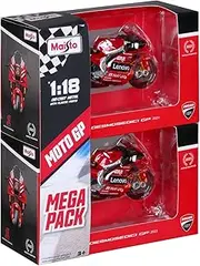 [Maisto] Moto GP Racing - Yamaha Factory #20Quartararo and Ducati Pramac #5Zarco - 1:18 Scale Replica Vehicle - from 14 Years - M36373