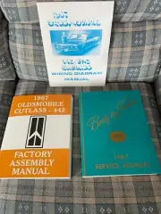1967 Oldsmobile Cutlass 442 Set of 3 Assembly Manuals and Wiring Diagrams