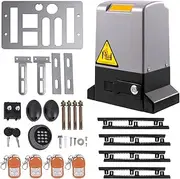 5m Tracks Sliding Gate Opener, 1800 KG Automatic Sliding Gate with 4 Remote Controllers & APP Control, Electric Rolling Driveway Slide Gate Motor, Complete Gate Operator Hardware Security System Kit