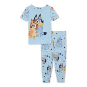 "Bluey Character Toddler Snug Fit Two-Piece Sleep Set" New with Tag Size 4T