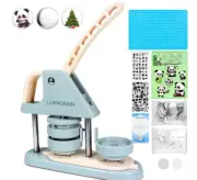 Button Maker Machine 25mm (1inch) Installation-Free Pin Maker 120 pcs gray