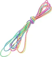 Abaodam Colored Rubber Band Jump Rope for Elastic Skipping Rope for Outdoor Fun and Exercise Safe Gentle Design for Engaging Playtime Activities