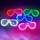 HWG LED Glow in the Dark Glasses Light Up Glasses for Neon Parties Birthdays ...