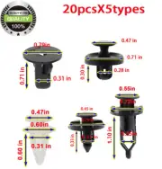 100x Bumper Panel Clips For TOYOTA & LEXUS UX250 RC F RX450h Fender Push Pin (for: Lexus)
