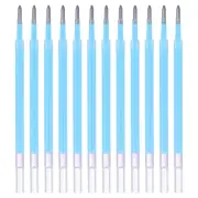 12 Pcs 0.8mm Medium Point Pastel Coloring Pen Ink Gel Pen Refills, Blue