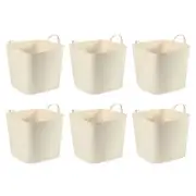 Life Story Tub Basket 6.6 Gal Plastic Storage Tote Bin w/ Carry Handles (6 Pack)