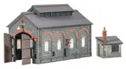 Peco Engine Shed inc- Hut 176mm x 90mm x 120mm OO Gauge Model Railway ST-240