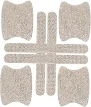 iplusmile 1 Set Car Door Handle Protector Stickers Scratch Protection Film with Rhinestone Inlay for Stylish Vehicle Appearance and Damage Prevention
