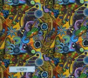 Quilting Patchwork Sewing Fabric Goanna Walkabout 50x55cm FQ