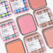 Art Value - Checkered Little Iron Box Blush - 4 Colors 2# Peach Light Pink - 4g