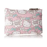 在飛比找樂天市場購物網優惠-Hello Kitty 粉色 矽膠 化妝包 拉鍊袋 筆袋 收