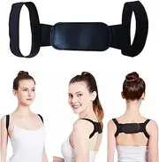 Upper Back Posture Corrector for Men & Women – Adjustable Clavicle & Shoulder Support Brace, Relief for Thoracic Kyphosis, Neck & Back Pain, Improves Posture for Office, Driving & Daily Use