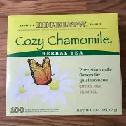Bigelow Cozy Chamomile Herbal Tea, 100 count box FAST SHIPPING!