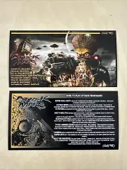 Bally Attack From Mars Pinball Apron Cards