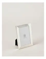 [Heritage] Grace Fine Ribbed Metal Photo Frame 10x15cm in Silver