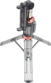 SECFOU Tripod Phone Holder with Antishake Technology Portable Selfie Stick for Smartphones and Cameras for Vlogs Live Streaming and Travel