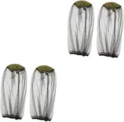 Kisangel 2sets Netting Hat Insect Net for Outdoor Activities Fine Mesh Netting for Bugs 2pcs*2