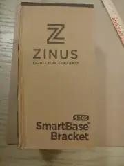 Zinus Smartbase 4-Piece Bracket Set and Bed Skirt for Twin Bed Frame New 5x5x10