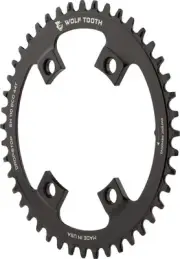 Wolf Tooth Elliptical Chainring 44t 110 BCD Asymmetric 4-Bolt Aluminum