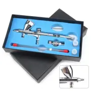 Mini Airbrush Compressor Kit Dual Action Spray Air Brush Set Tattoo Nail Tools