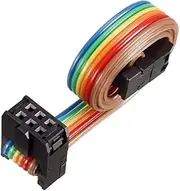 XYWHPGV IDC Rainbow Wire Flat Cable 6P D-type FC/FC Connector 2.54mm Pitch 0.25m/9.8inch Length(a8212 32ca6 0bcd9 8cbfc ff898 eb02c