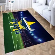 NRL New Nth Qld Cowboys Rugby League Rectangle Rug
