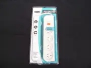 4 SOCKET OUTLET WAY POWERBOARD POWERSTRIP POWER BOARD POINT SURGE PROTECTOR