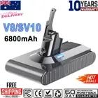 6800mAh V8/SV10 For Dyson V8 SV10 Battery Cordless V8 Animal,Absolute, Motorhead