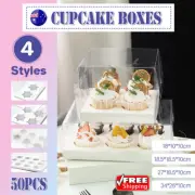 Cake Box Cupcake Pie Biscuit Bakery Storage Packaging Bags Boxes Cupcake Box AU