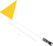 Kisangel Bicycle Safety Flags Child Bike Flag Adjustable Pole for Business Hunting Bikes