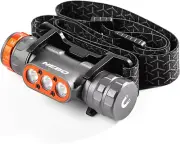 Transcend 1500 USB Rechargeable Headlamp - Waterproof, Impact-Resistant, 5 Modes