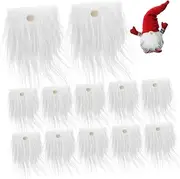 Beard Accessories Set Dwarf Gnome Beards Craft Balls DIY Gnome Kit Faux Fur for Men's