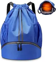 KIKIGOAL Dry Wet Separate Swimming Bag Portable Drawstring Backpack Waterproof Gym Sports Pool Beach Gear Bag