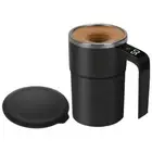 380ML Self Stirring Mug Auto Magnetic Coffee Mug Automatic Mixing Cup (Black) HO