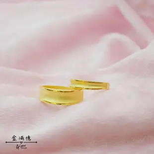 黃金對戒【甘單平淡】黃金戒指 結婚對戒 情侶戒指 9999純金