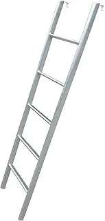 Bed Ladder Metal Loft Bed Ladder with Hook Retainer, Bunk Ladder for RV Bunk Bed/College Dorm Bunk Bed/Attic Platform, Adjustable & Strong Attic Ladder