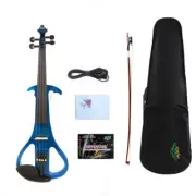 4 String Electric Violin Kit 4/4 Full Size Silent Bow,Case For Beginner
