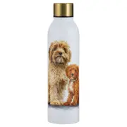 Ashdene Puppy Love Cavoodle Drink Bottle 24.5cm Travel Water Container White