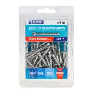 Zenith Easy-Fix Decking Screw T20 10G x 50mm SS304 - 50 Pack