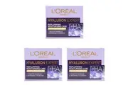 3x Loreal 50ml Hyaluron Expert Replumping Moisturising Skin Care Day Spf 20