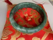 Beautiful Natural Real Chinese Dark Green Jade Bangle Bracelet Wealth Calm 54mm