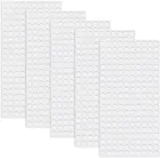 JJZGPP 1000 Pieces Double Sided Adhesive Dots Removable Round Transparent Traceless Super Sticky Waterproof Small Stickers for Festival Decoration (6mm)