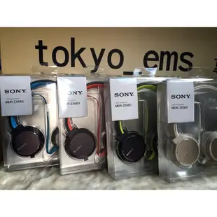 東京快遞耳機館日本版 SONY MDR-ZX660 扁線 重低音耳罩式耳機 (10折)