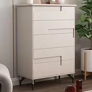 [KCTOT] Cream Style Chest of Drawers, Wall Storage Cabinet, Modern Chest of Drawers, Bedside Storage Cabinet, 80×40×110cm